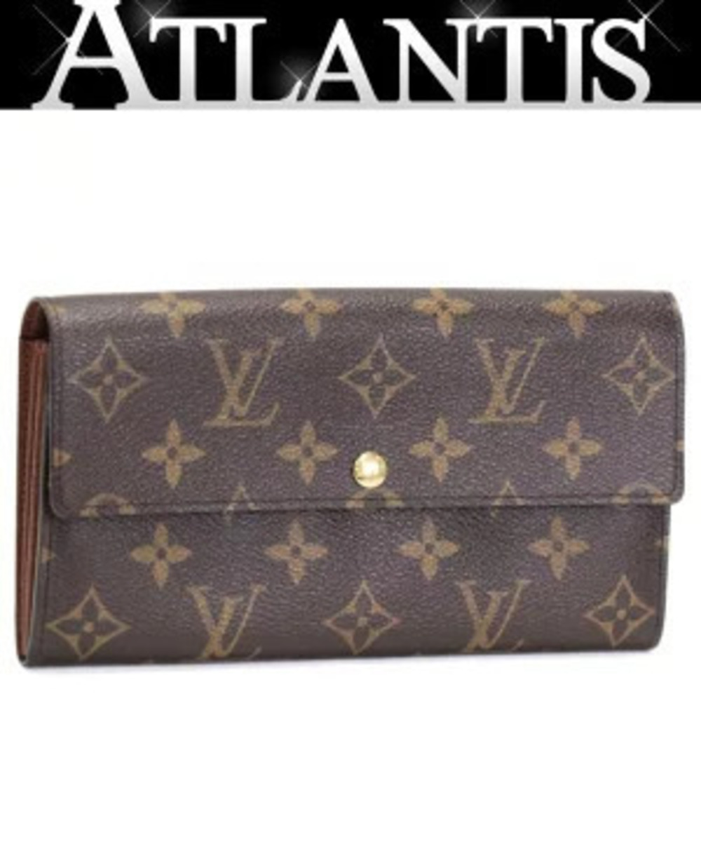 Louis Vuitton Pochette Porte Monnaie Credit Zip around Long Wallet Monogram